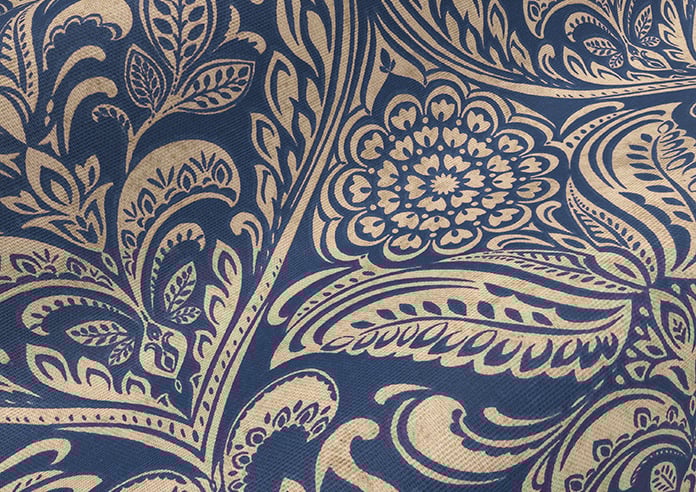 Hathaway, Indigo - Twist&Fit Roman Blind - Image 4